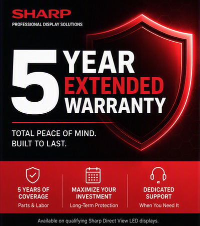 dvLED 5 year extended warranty