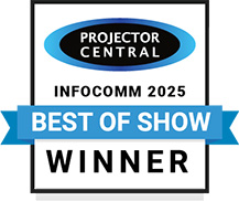 XP-P721Q-W won InfoComm 2025 with a ProjectorCentral Best of Show Award