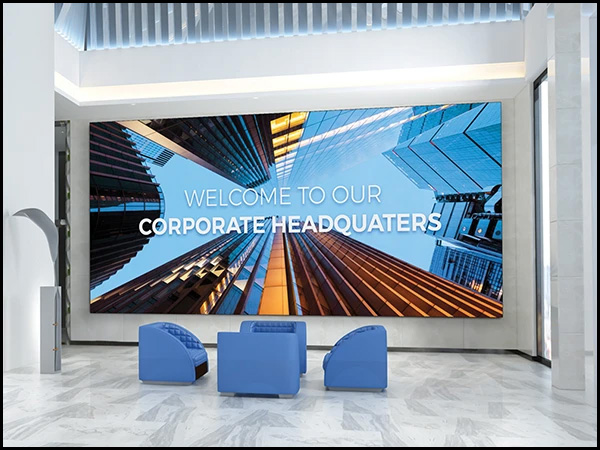 Sharp corporate headquarters dvLED display