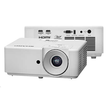 Designed with sustainability in mind, the external power supply puts the Sharp M Series among the smallest and lightest laser projectors available in the market