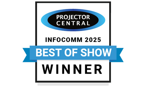 XP-P721Q-W won InfoComm 2025 with a ProjectorCentral Best of Show Award
