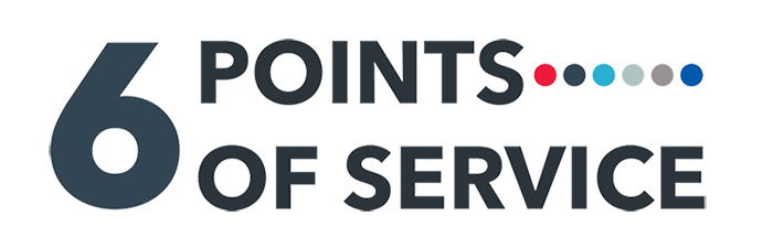 6 points of service