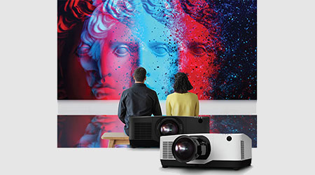 Experience high bright, high resolution projection in a small versatile form factor 