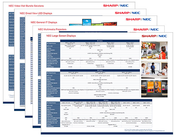 NEC Products at a Glance